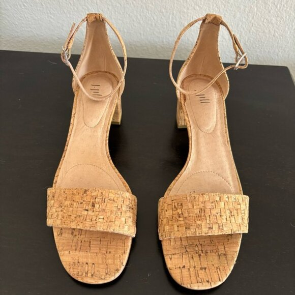 J Jill Women's Ariane Block Cork Strappy Heel Sandals Shoes Size 7.5 - Picture 4 of 11
